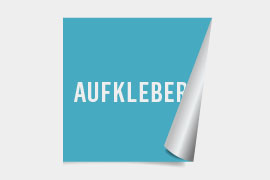 Aufkleber 85x85mm