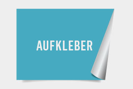 Eckige Aufkleber